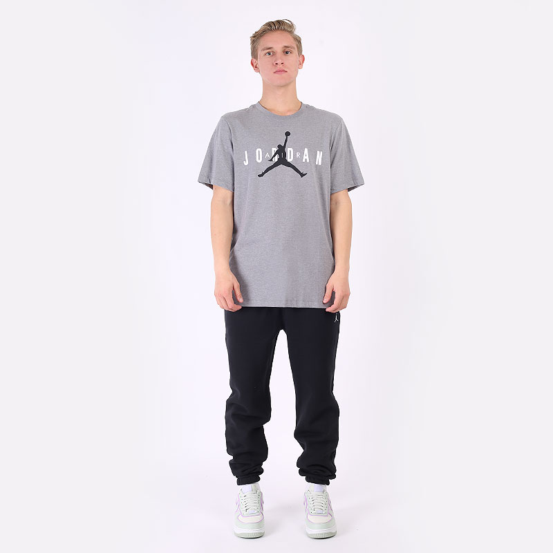 мужская серая футболка Jordan Air Wordmark Tee CK4212-092 - цена, описание, фото 5